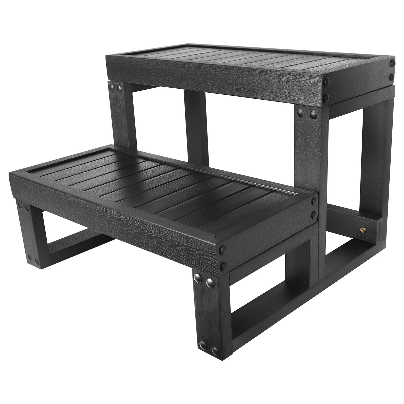 СТУПЕНЬКИ ДЛЯ ГИДРОМАССАЖНОЙ ВАННЫ ZOMOFEW НЕСКОЛЬЗЯЩИЕ ИЗ ПЛАСТИКА ПОД ДЕРЕВО SPA STP - ЧЕРНЫЙ 20790₽