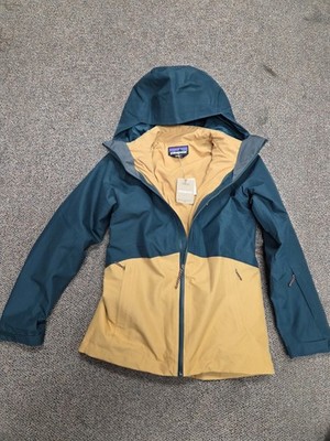 patagonia マウンテンパーカー M ベージュ/ネイビー New Patagonia Womens 3 In 1 Powder Town Ski Snow Jacket Coat