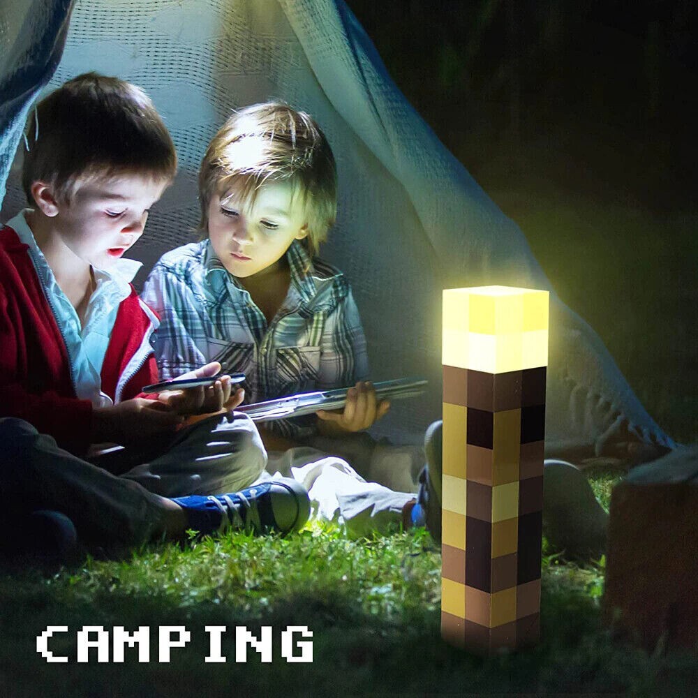 Minecraft Torch Rechargeable Portable Night Light-2 Pack | eBay
