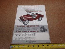1960 Willys Jeep CJ-6 Universal sales brochure sheet ORIGINAL 600-10