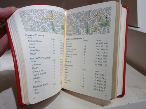 LONDRES PARÍS MILAN Shopping Guide Journal 4x6 cubierta de cuero suave 2007 - Imagen 13 de 15