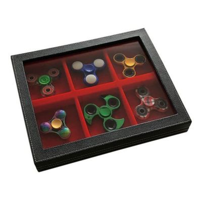 Lindner 2367-2806E Sammelkassette NERA M mit Sichtfenster mit hellroter Einlage 