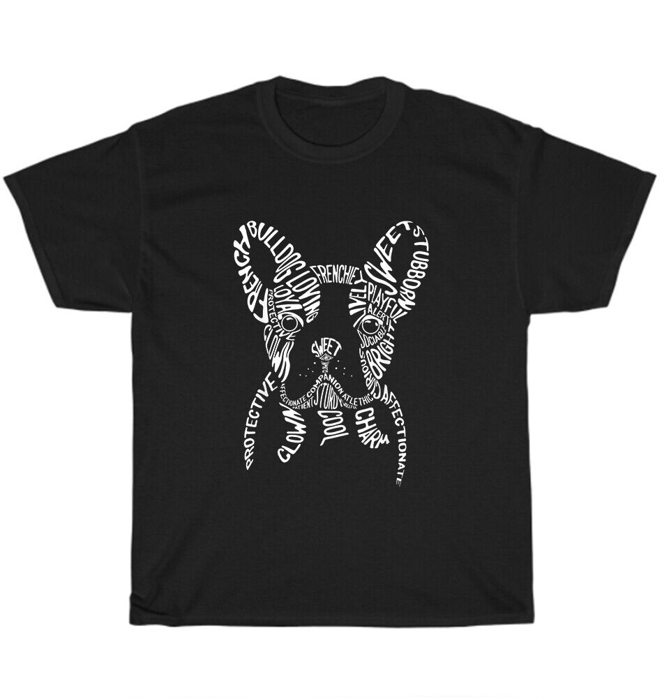 French Bulldog Typography T Shirt Word Art Frenchie Dog Gift French Bulldog Typography T Shirt Word Art Frenchie Dog Gift