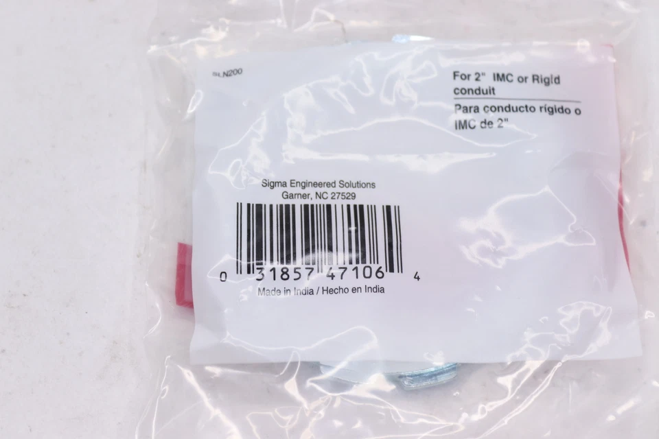 (2-Pk) ProConnex Rigid Conduit Locknut Steel Zinc-Plated 2" 47106 - Image 2 of 4