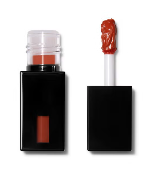 Glossy Lip Stain, Long-lasting coral lip stain with a glossy finish