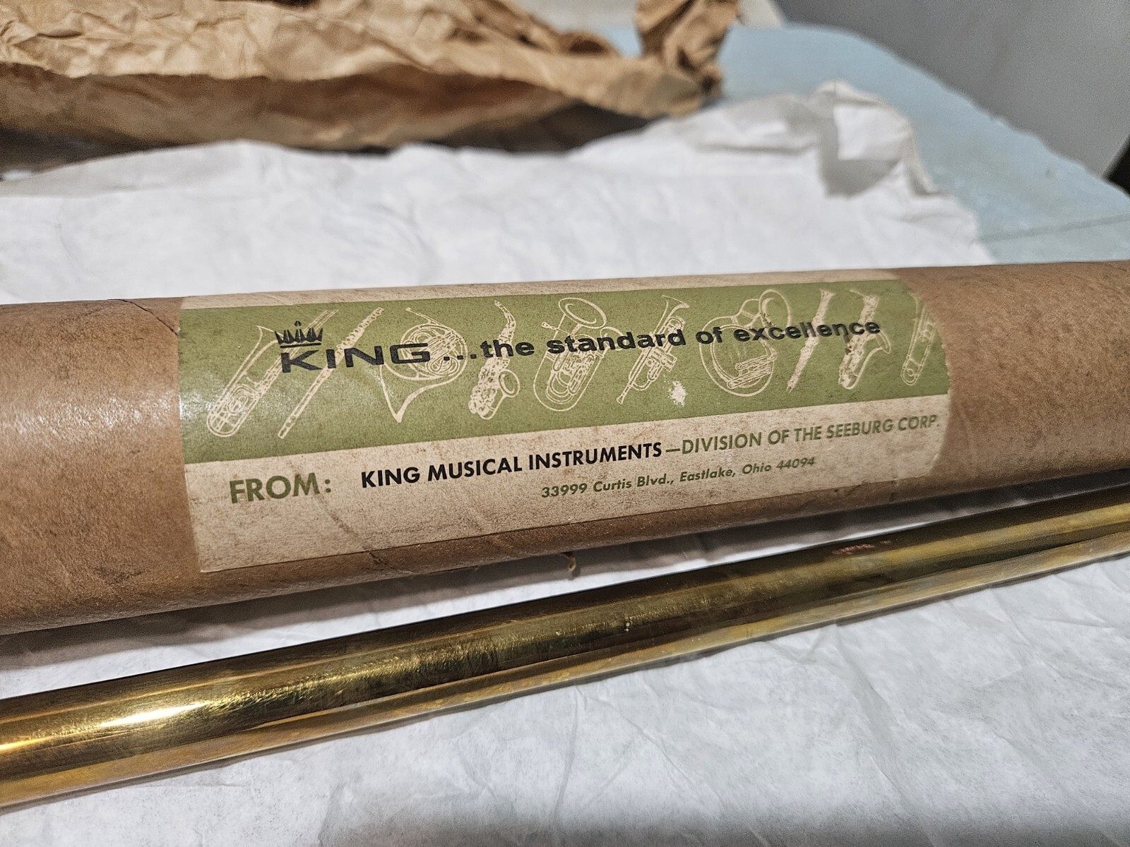 🤴 King ORIGINAL RARE OLD ANTIQUE Trombone *Replacement Parts* eBay