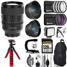 Sony FE 135mm f/1.8 GM Lens  LED Light  Tripod -128GB Kit