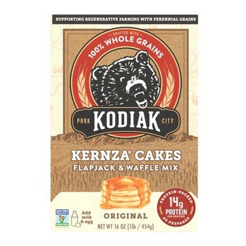 Flapjack Waffle Mix Kernza Cakes 16 OZ (caja de 6) por Kodiak Cakes - Imagen 1 de 1