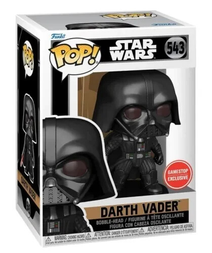 Sale Funko Pop! Star Wars #543 Darth Vader Gamestop Exclusive Bobble Head