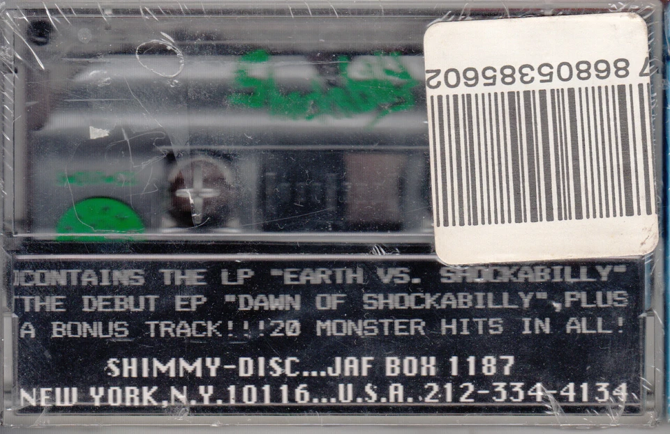 SHOCKABILLY Earth Vs / Dawn Of... TAPE Shimmy Disc SEALED Chadbourne Kramer 1988 - Image 2 of 3