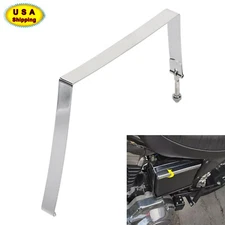 Chrome Battery Cover Hold Down Strap For Harley Low Rider Roadster Sportster 883