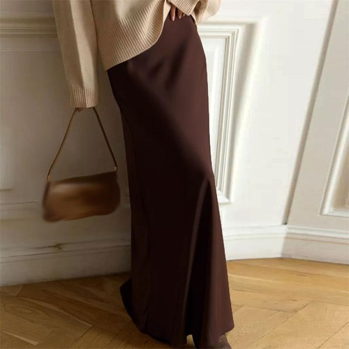 Women Fishtail Skirt Fishtail Skirt Long High Waist Fashion Hip Wrap - Picture 11 of 22