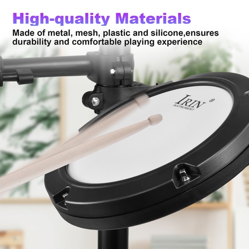 Electric Drum Set Electronic Drum Kit With Drum Stool & Headphone US - Picture 7 of 10