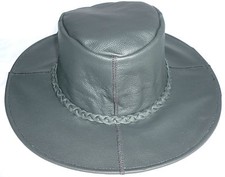 Black Outback Spaghetti Western Leather Cowboy hat S-XL Outdoors D