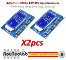 2pcs 1Hz-150KHz 3.3V-30V Signal Generator PWM Pulse Frequency Duty Cycle LCD