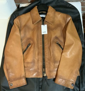 coach burnished leather jacket