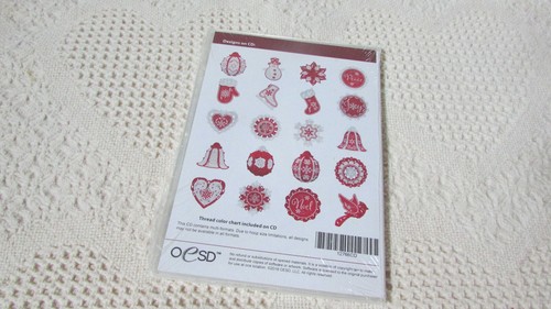 OESD WINTER WONDERLAND ORNAMENTS 20 Designs Embroidery cd #12766 NIP/SEALED - Picture 2 of 2