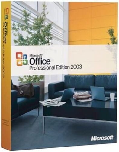 Microsoft Office Professional 2003 Full Version Install CDs w/ 3 Licenses & Keys - Afbeelding 1 van 2