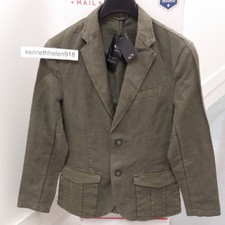 ARMANI EXCHANGE TWO TONE LINEN CASUAL BLAZER JACKET OLIVE MENS SIZE LARGE