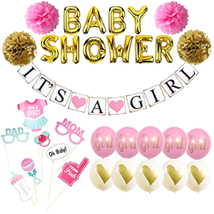Party Decorations Kit Baby Shower Supplies For Girls Balloons