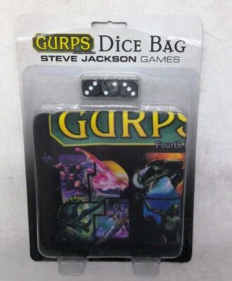 GURPS 4. Edition Würfeltasche RPG Rollenspiel Steve Jackson BESCHÄDIGTE BOX
