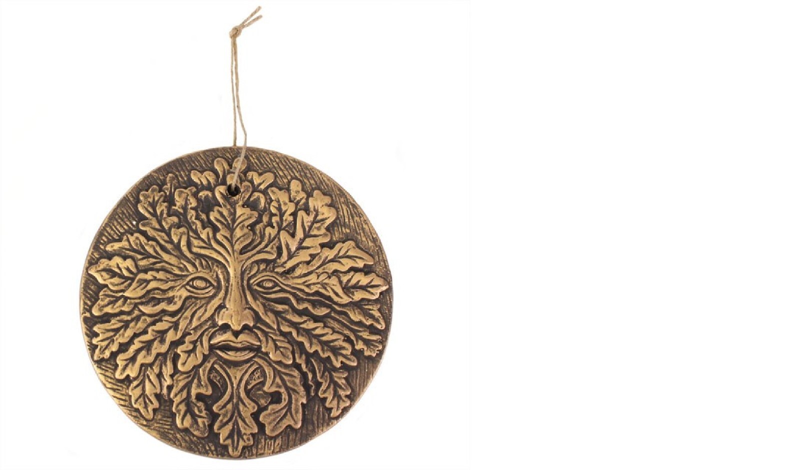 Green Man Plaque Face Plaque Woods Garden Decor Terracota Bronze Wall