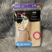 Maidenform Flexees Shapewear Women’s Size 3XL Beige Thong Shaping Waistband NEW