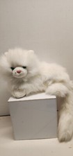 Russ Caress Soft Pets Nikki White Realistic Stuffed Animal Cat Plush 22"