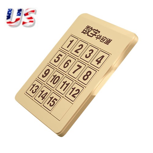 4x4 Magic Cube Number Sliding Klotski Game Cube Puzzle Brain Teaser Toys g