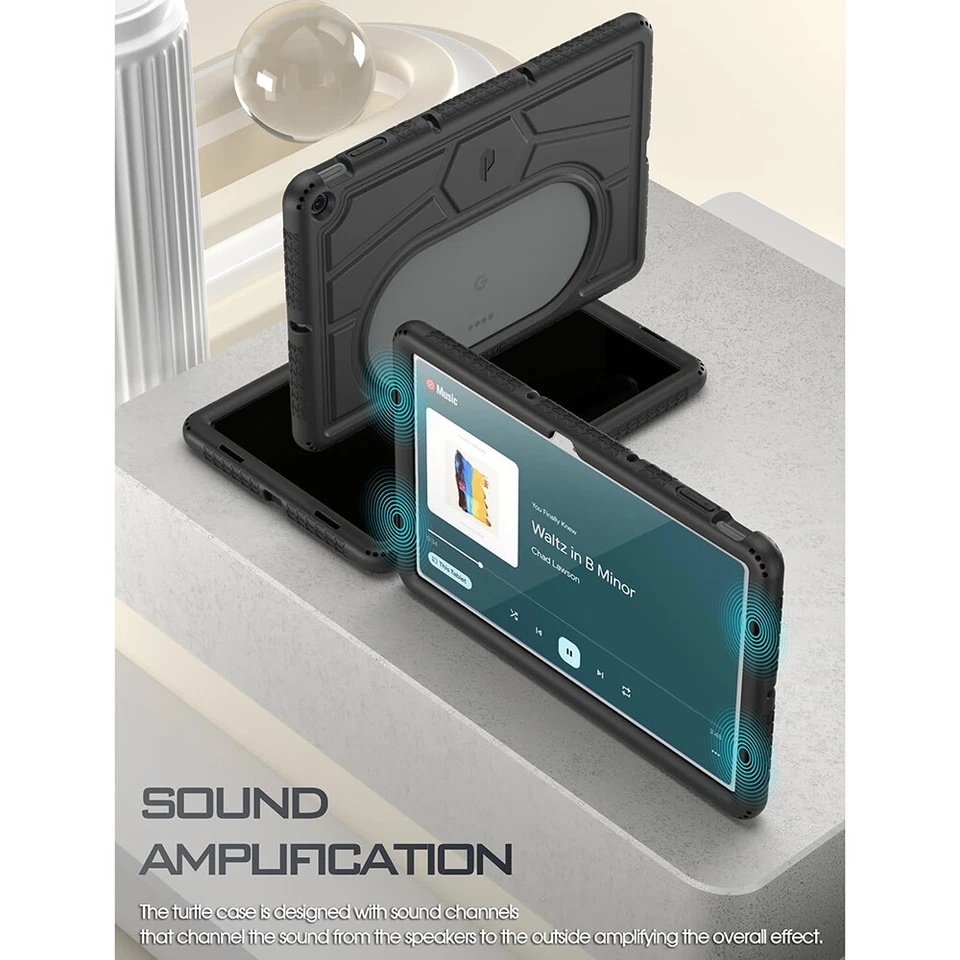 For Google Pixel 11 inch 2023 Tablet Case Flexible Washable Silicone Cover Black - Image 3 of 4