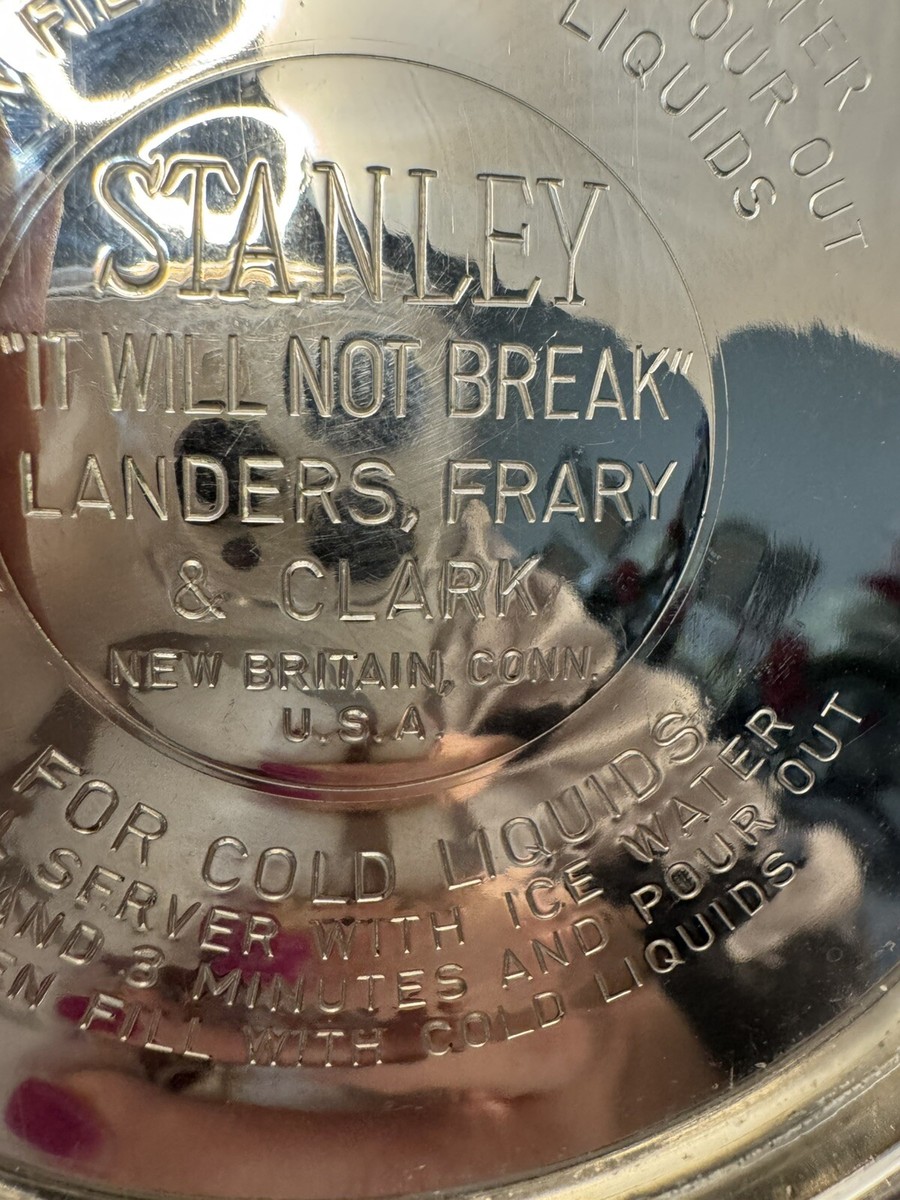 Old Stanley Landers Frary Clark USA Chrome Thermal Hot & Cold