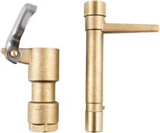 QWORK Quick Coupling Valve Key Set, 3/4-Inch Brass Quick Coupler Valves, Irrigat