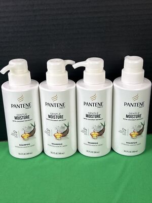 4 PK Pantene Pro-V Gentle Moisture Shampoo With Coconut Extract