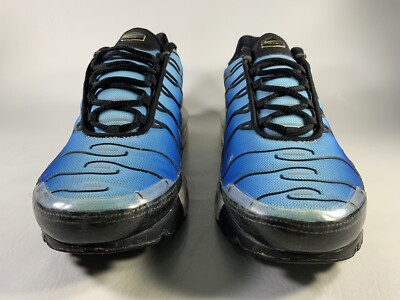 Nike Air Max Plus Tn Hyper Blue Black White Yellow Men Size 11.5