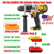 Adapter for New Craftsman 20V Red V-20 Type Battery To Power for DeWalt 20V Tool