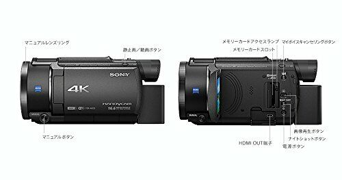 Sony Camcorder FDR-AX55 BC 4K 64GB 20x Optical Black Sony Camcorder FDR-AX55 BC 4K 64GB 20x Optical Black