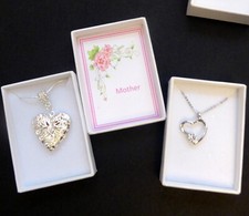 Mother Necklace Locket Heart "Mother" Christmas Birthday Mother's Day Gift