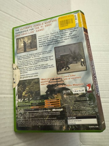Xbox Tom Clancy's Ghost Recon Island Thunder Complete Tested - Picture 2 of 5