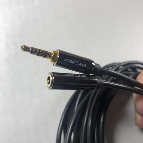 FosPower 15 Fuß 3,5 mm Stecker auf Buchse 3 Ring AUX Audio Verlängerungskabel Adapter - Bild 5 von 11