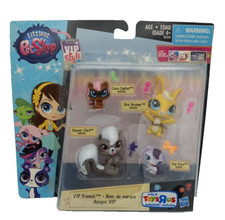 Littlest Pet Shop LPS VIP Friends 4 pack Fay Bria Cora Pepper 2014 Hasbro NEW