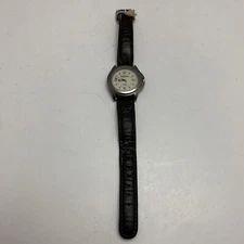 Timex Expedition Watch Indiglo WR 50M 33mm Case Leather Strap CR1216