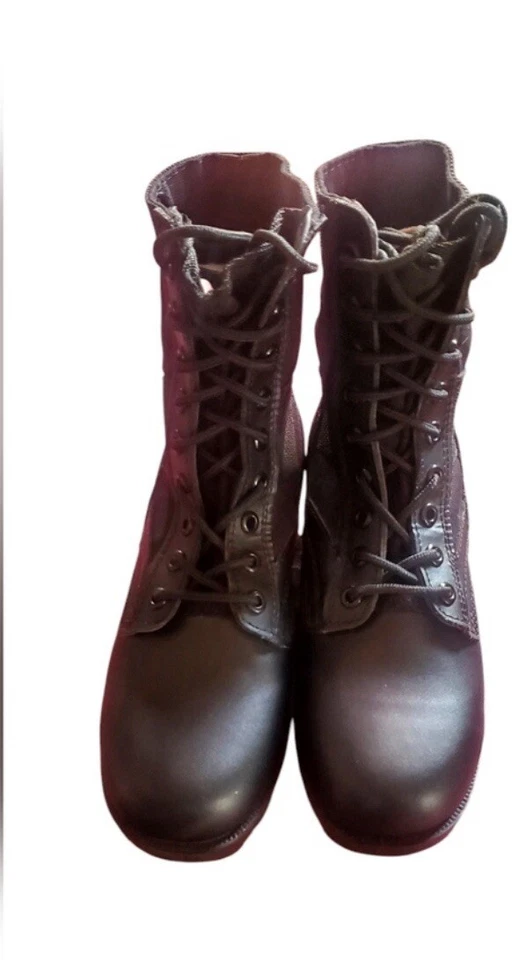 Bota militar Rothco Jungle - Lona y nailon con puntera y tacón de cuero - Negra, 5R Foto 4 de 4