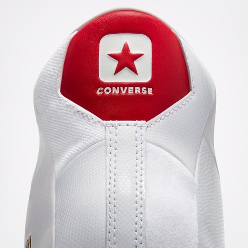 Converse Summer Drip Pro Leather High Top Parquet Mens Shoes White Red 170900C - Picture 6 of 16