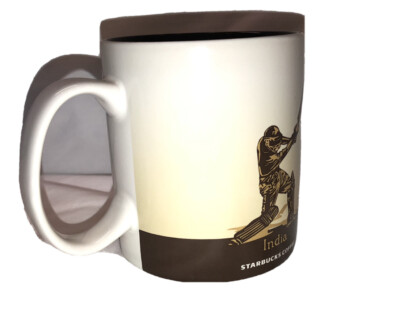 Starbucks 2017 INDIA Collector Series 16oz Coffee Mug Cricket Player/Taj  Mahal | eBay