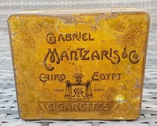 Blechdose alt Gabriel Mantzaris Cigarettes Cairo Egypt Zigaretten Ägypten Orient