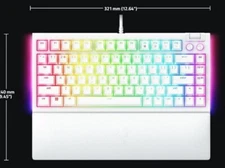 Razer BlackWidow V4 75% Mechanical Gaming Keyboard - White, US English