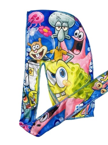 Spongebob Bikini Bottom & Friends Cartoni Animati Durag Set, Confezione da 2 - Foto 2 di 4