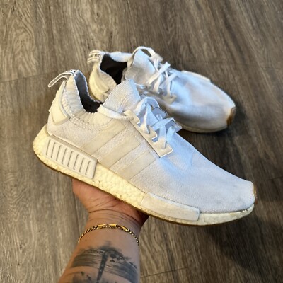 Adidas NMD R1 PK Primeknit White Gum mens Trainers Shoes Size