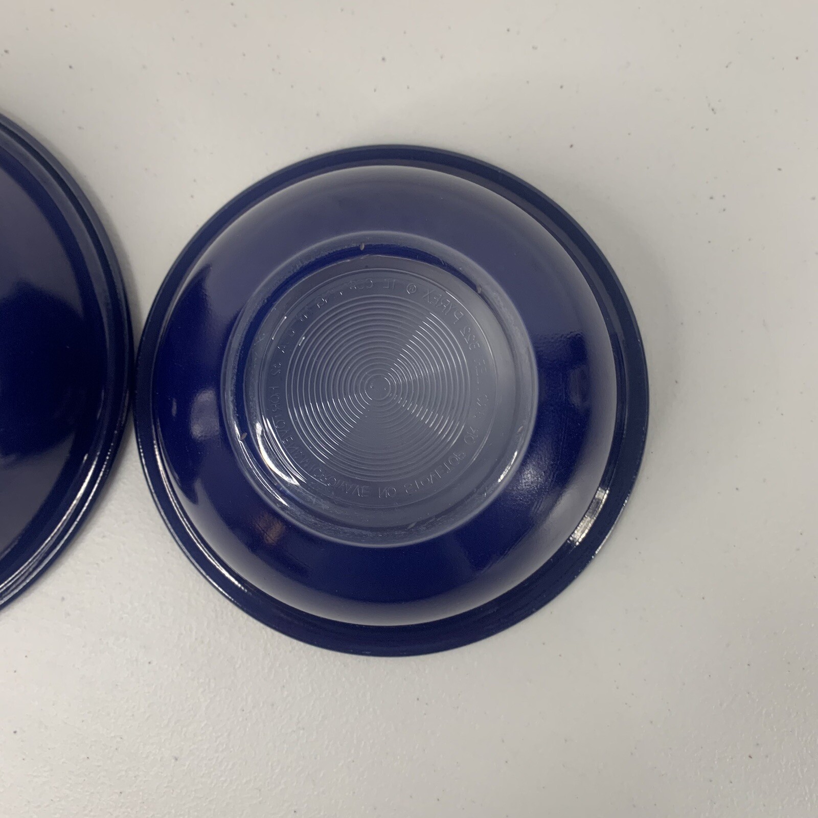 Vintage Pyrex Cobalt Blue Clear Bottom Mixing Bowls 323 & 322 | eBay