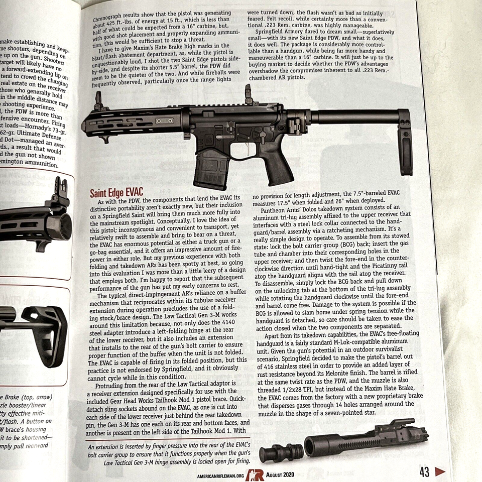American Rifleman Magazine Saint Edge Pistols Springfield Firearms